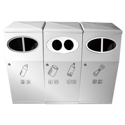 分類環(huán)保回收桶（白色烤漆）